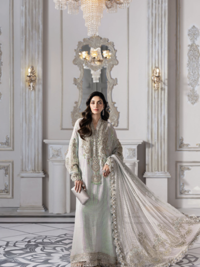 3 Piece Unstitched Embroidered Chiffon Suit | BD-3005